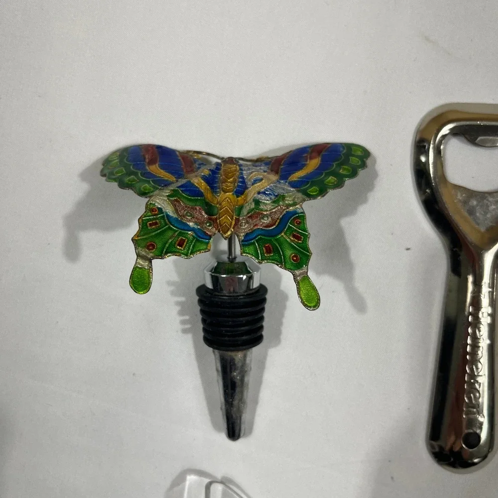 Mixed Barware Set Silver Heineken Opener Butterfly Stopper Wine Tools